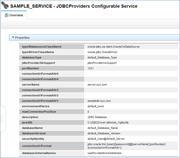 Setting runtime properties